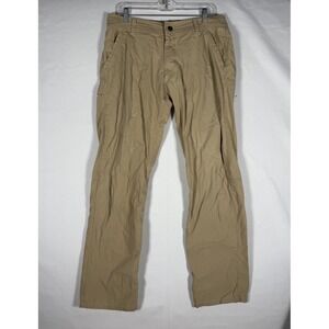 KUHL Slax Pants Mens 34x34 Straight Outdoor Gorpcore Hiking Tan Hiking Stretch